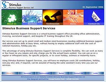 Stimulus Support Services Website